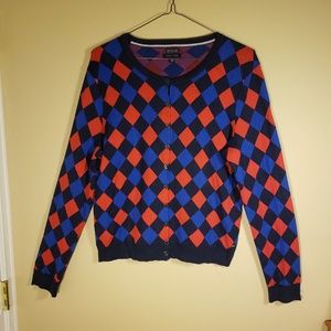 Tommy Hilfiger XL Plaid Button Up Cardigan